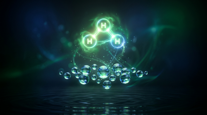 Green Hydrogen molecule electrolysis concept
