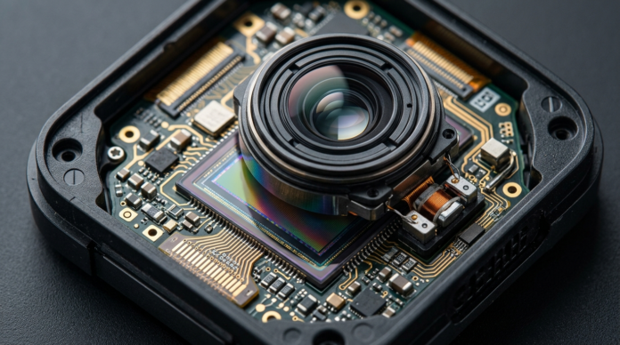 Megapixel क्या होता है, स्मार्टफोन कैमरा सेंसर का क्लोज़-अप