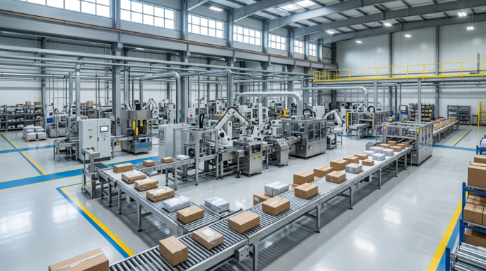 Contract Manufacturing के लिए आधुनिक फैक्ट्री प्रोडक्शन लाइन
