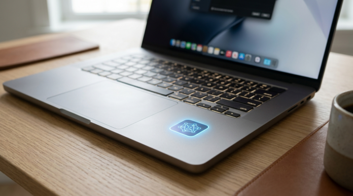 AI Laptop क्या है, NPU चिप को दर्शाता लैपटॉप का क्लोज़-अप