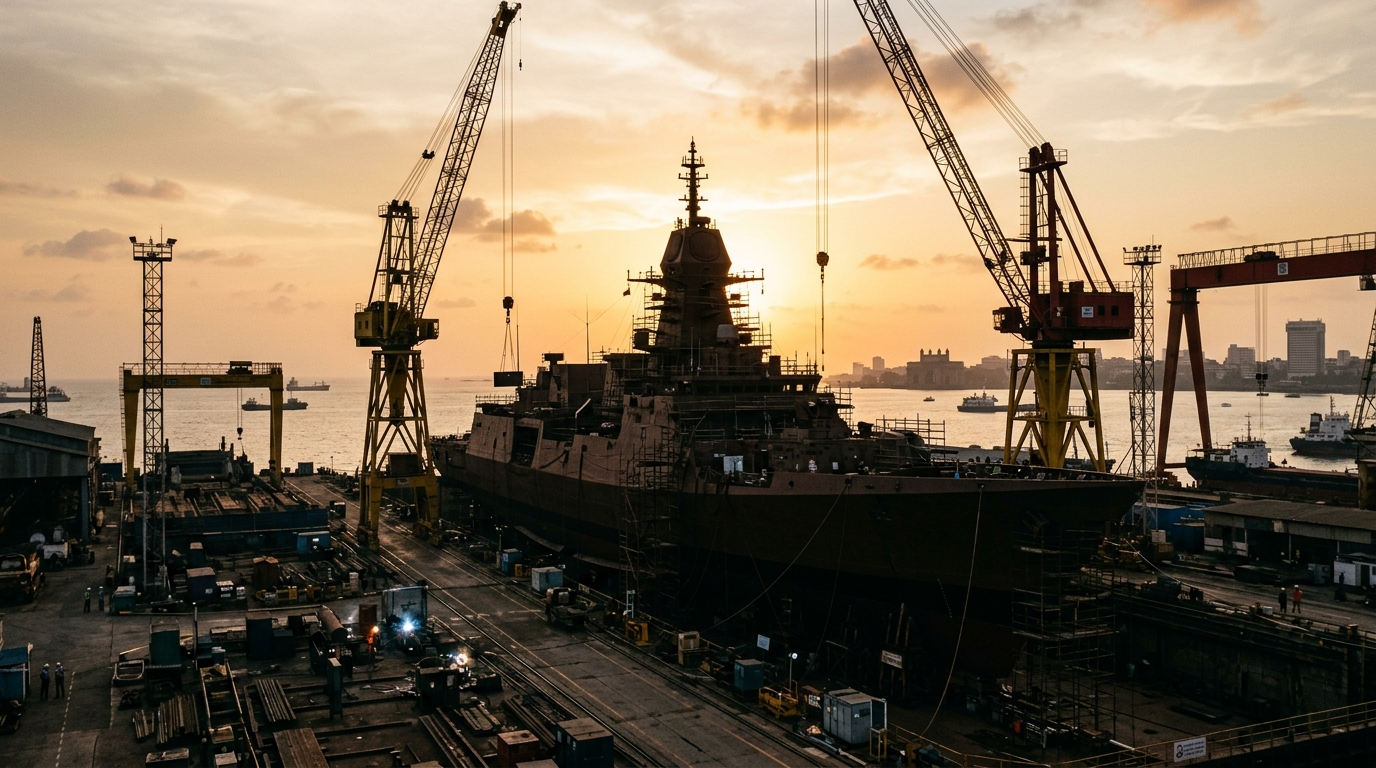 INS Mahendragiri Mazagon Dock shipyard construction