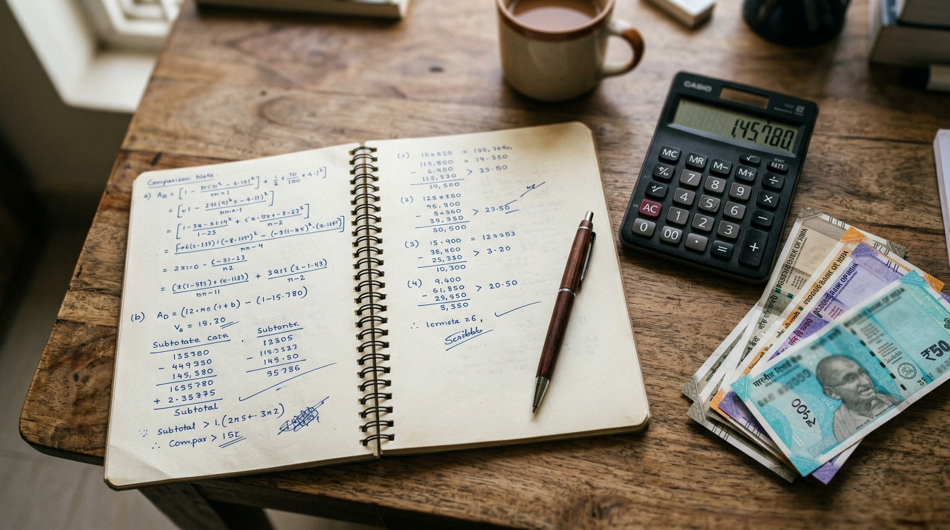 Loan Against Mutual Funds ka calculation notebook mein