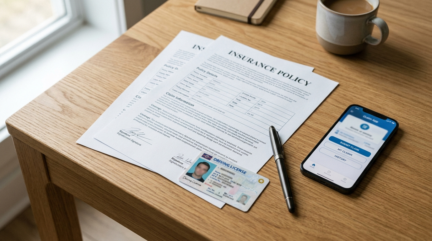 Motor Insurance Claim Process ke documents aur claim app setup