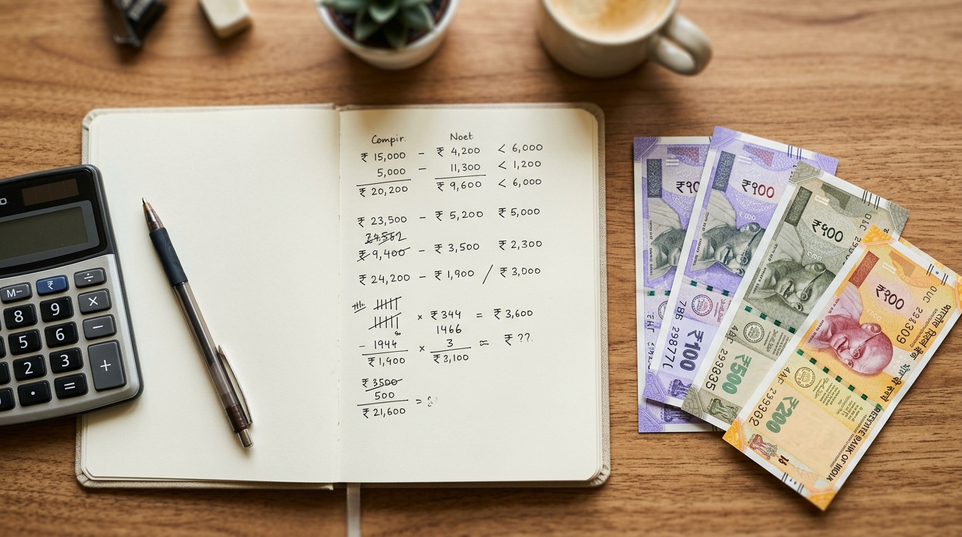 New Tax Regime vs Old Tax Regime 2026 ka breakeven calculation calculator ke saath