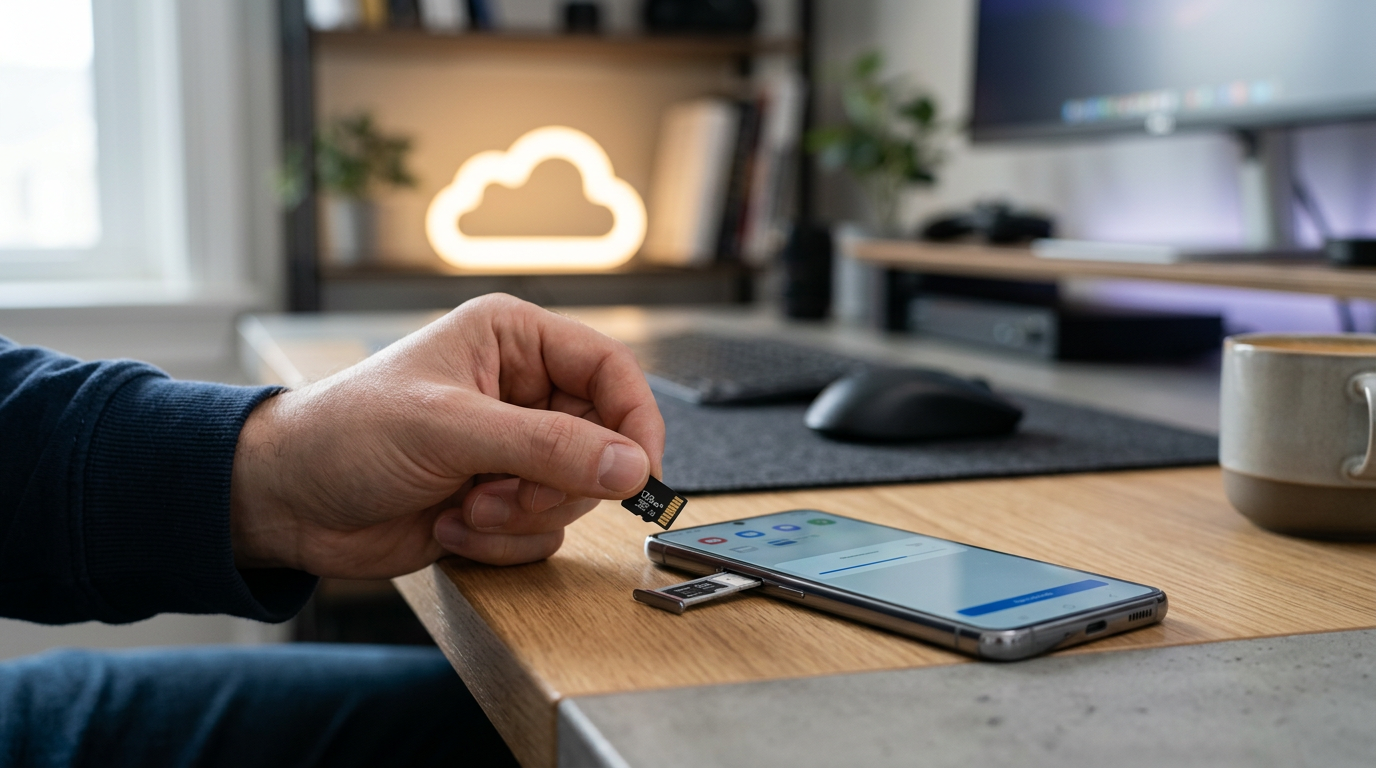Phone Memory SD card cloud backup