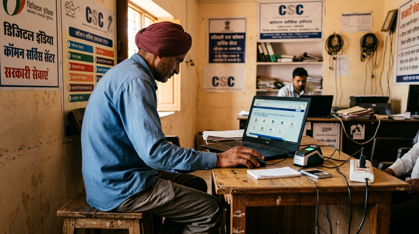 PM Kisan Status Check e-KYC CSC center