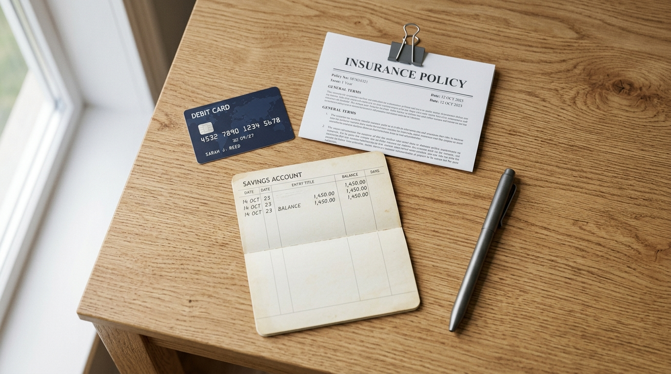 Salary Account Benefits ke debit card aur insurance documents