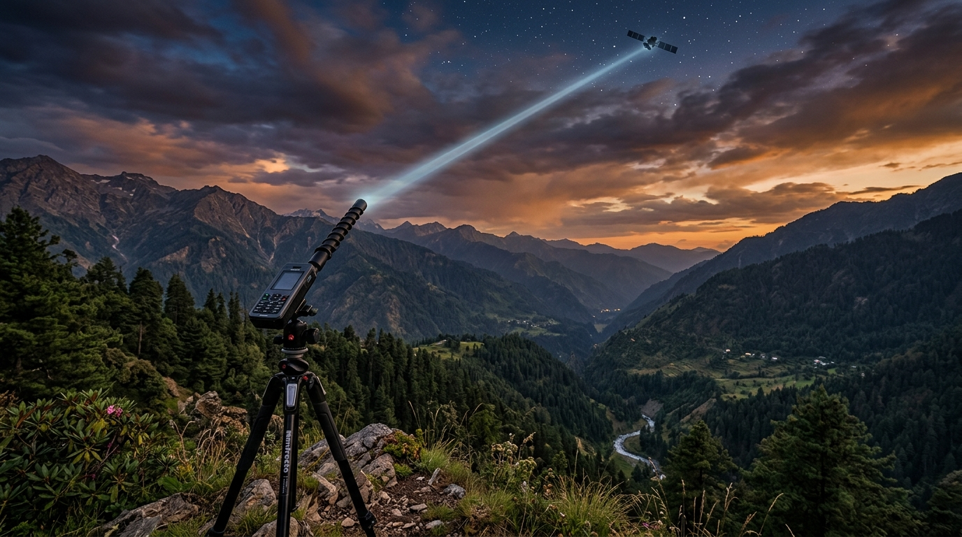 Satellite Phone connectivity signal concept