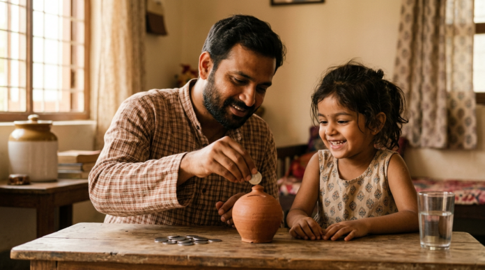 Sukanya Samriddhi Yojana mein beti ke liye paisa jama karta pita