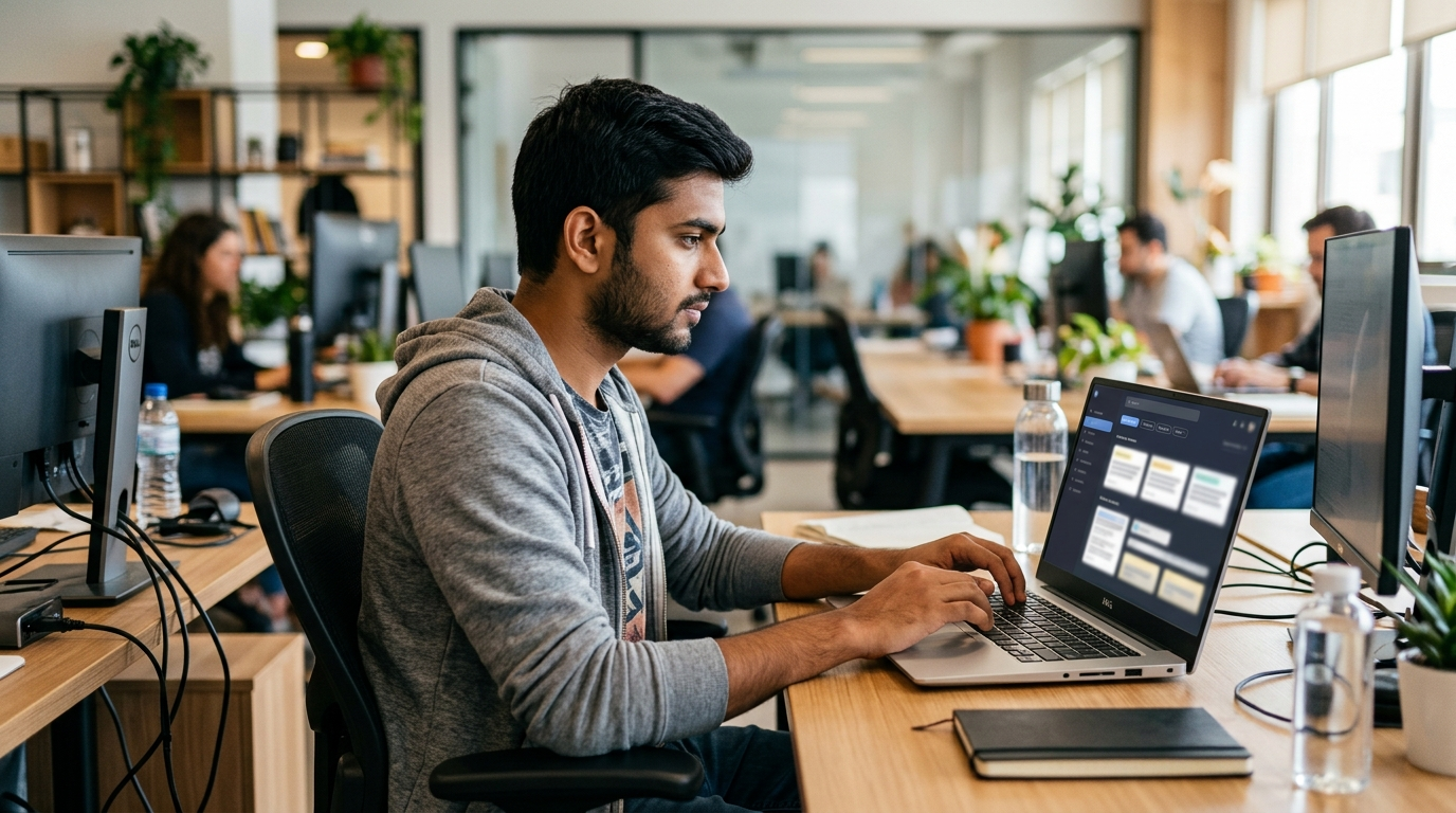 Vector Database से जुड़ा सर्च रिजल्ट देखता डेवलपर