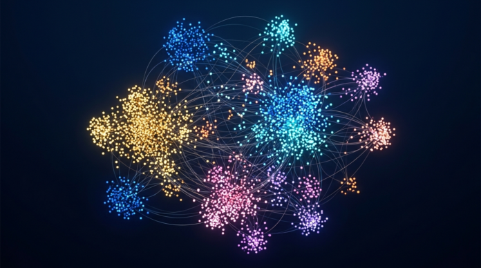Vector Database में स्टोर embeddings का ग्राफिकल विजुअलाइजेशन