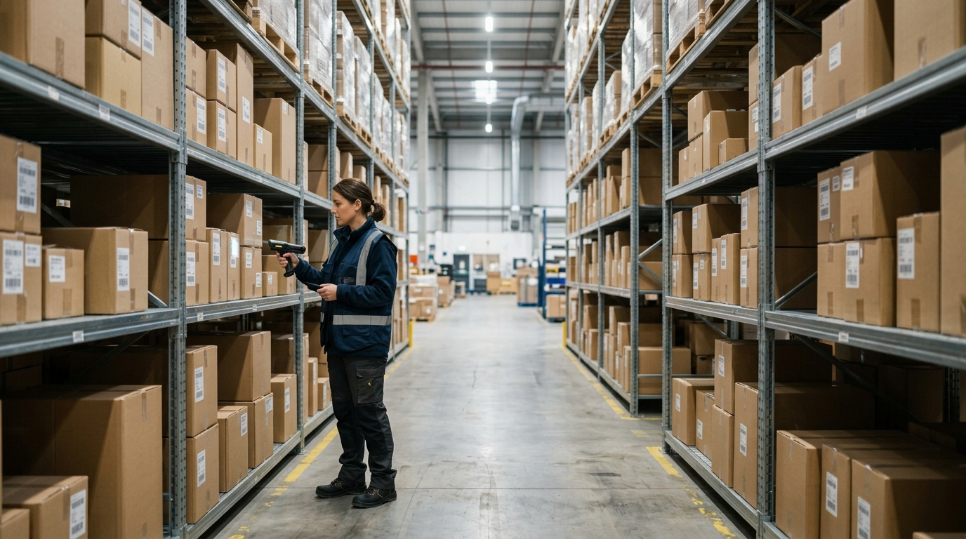 Barcode in Business वेयरहाउस में स्टॉक ट्रैकिंग के लिए
