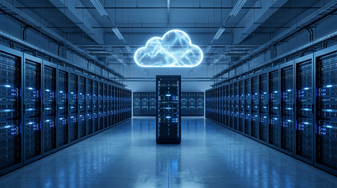 Database Cloud पर होस्ट किया गया सर्वर रैक सिमेट्रिक व्यू
