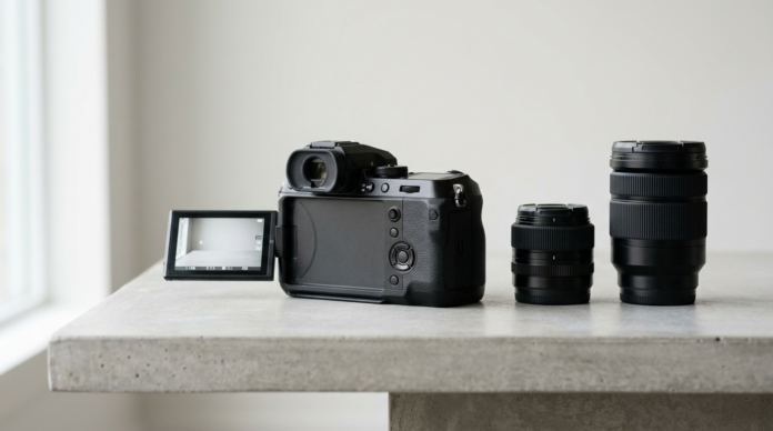Mirrorless Camera बॉडी के साथ इंटरचेंजेबल लेंस
