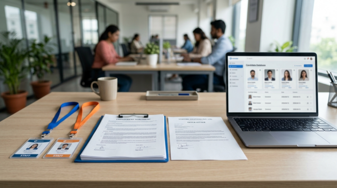 Vendor Management Service Business के कर्मचारी दस्तावेज और डेटाबेस